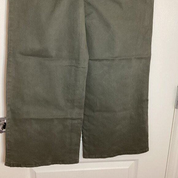 1822 Denim Women's Straight Wide Straight Leg Pants Size 8 Pockets Stretchy - Picture 7 of 10